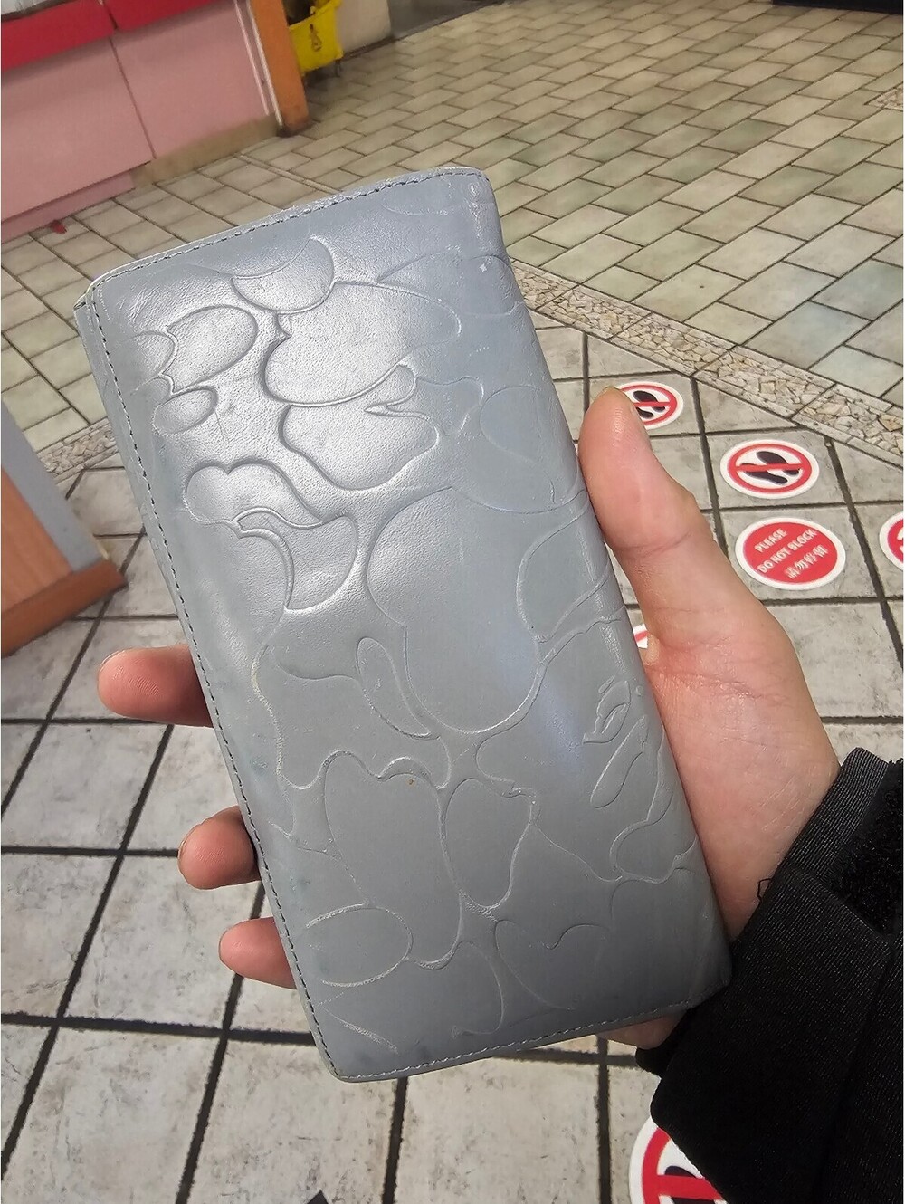 Bape embossed long wallet